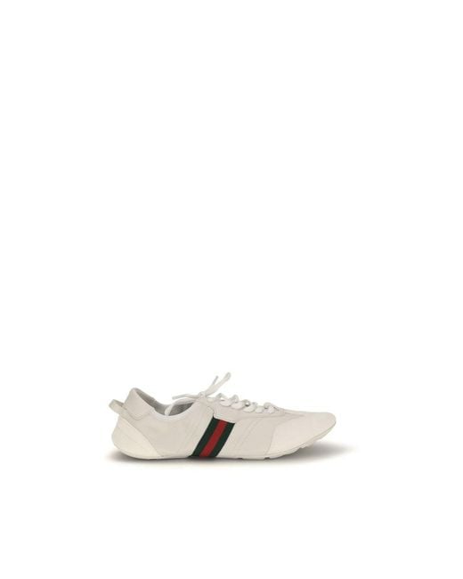 Gucci White Sneakers Flex Calf Leather