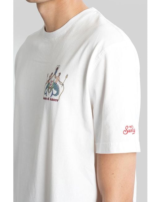 Mc2 Saint Barth White Tshirt T-Shirt for men
