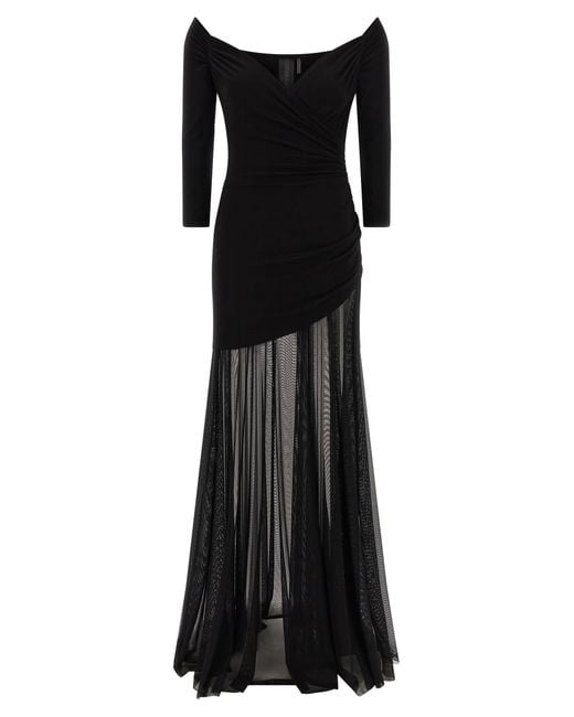 Norma Kamali Black Heart-Shaped Neckline Bodysuit