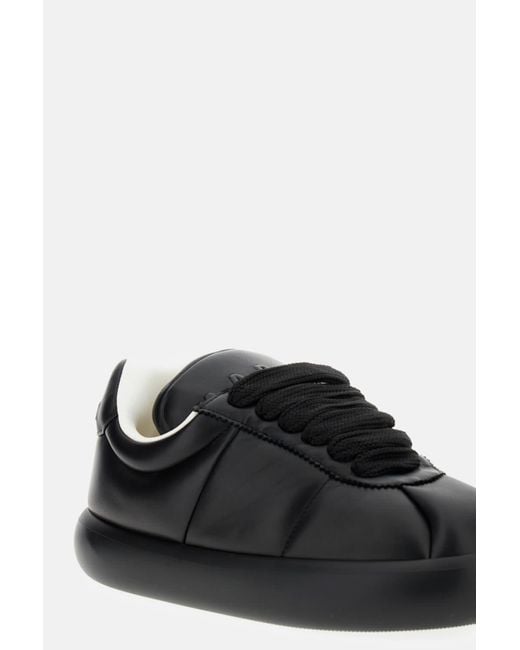 Marni Black Puffy Low-Top Lace-Up Sneakers for men