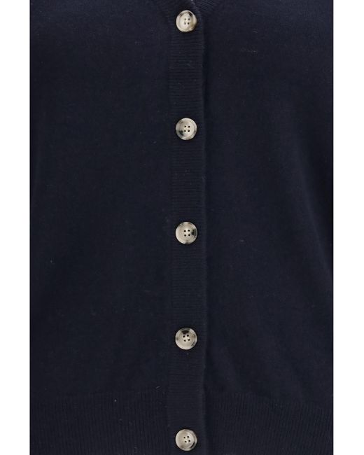 Allude Blue Cashmere Cardigan Kashmir/Capra Hircus