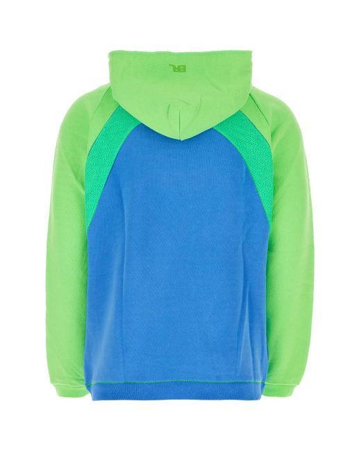 ERL Green Two-tone Cotton Sweatshirt