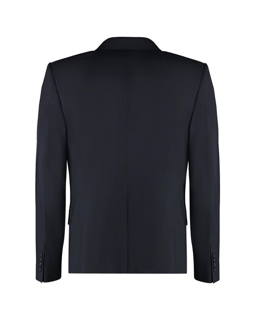 Dolce & Gabbana Blue Virgin Wool Two-piece Suit for men