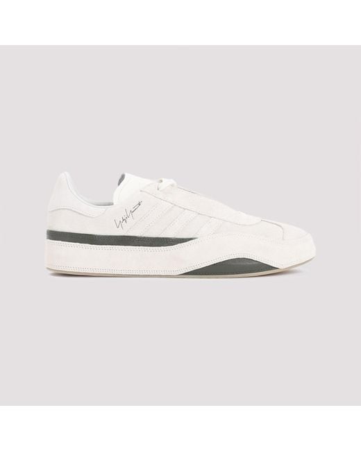 Y-3 Owhite Suede Leather Gazelle Sneakers for men