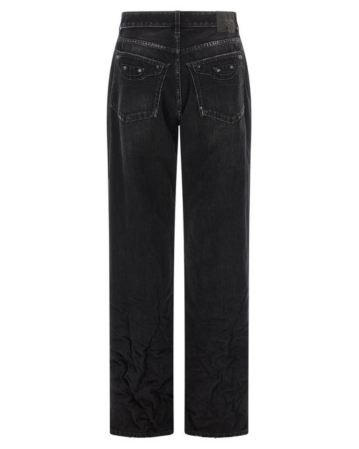 Balenciaga Black 'City' Jeans
