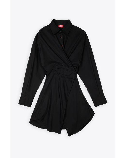 DIESEL Black D-Sizen-N1 Poplin Shirt/Dress With Logo