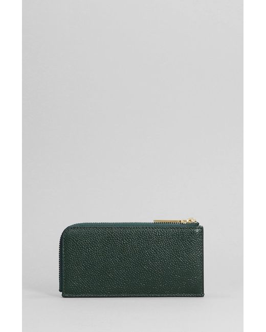 Thom Browne Wallet In Green Leather