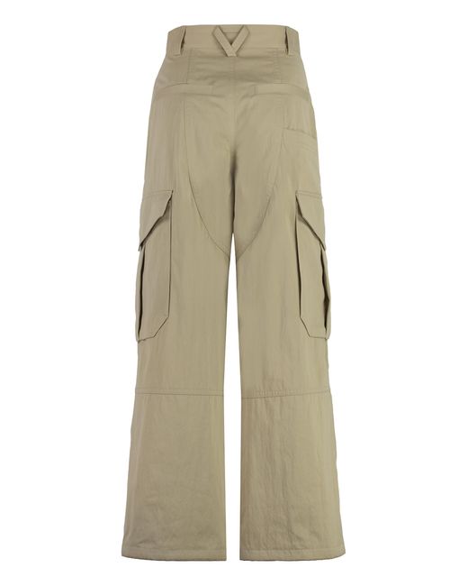 Bottega Veneta Natural Cappuccino Cotton Blend Cargo Pant