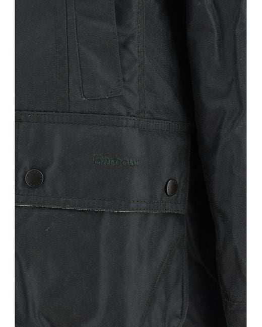 Barbour Gray Breadnell Waxed Jacket Cotton Down