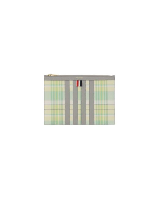 Thom Browne Green Small Document Holder for men