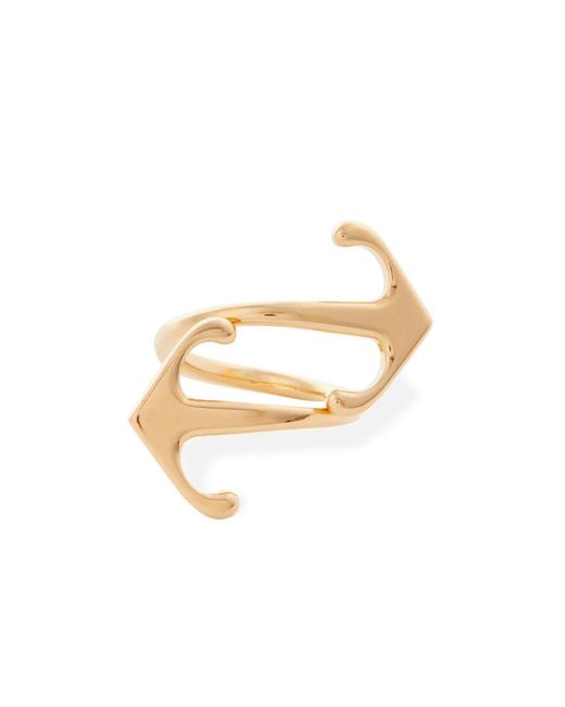 Off-White c/o Virgil Abloh Metallic Mono Arrow Logo Ring Accessories Jewelry