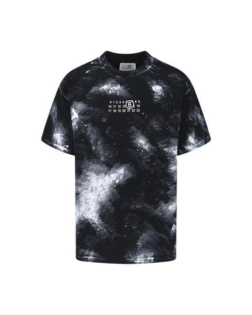 MM6 by Maison Margiela Black T-Shirts And Polos Cotton for men