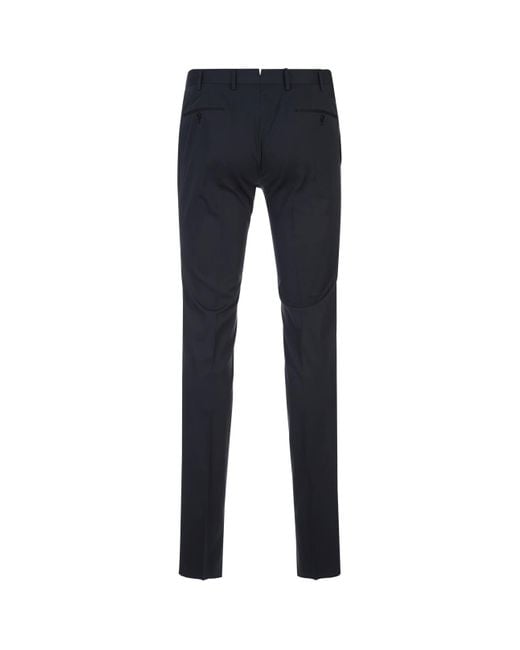 PT01 Blue Silkochino Trousers for men