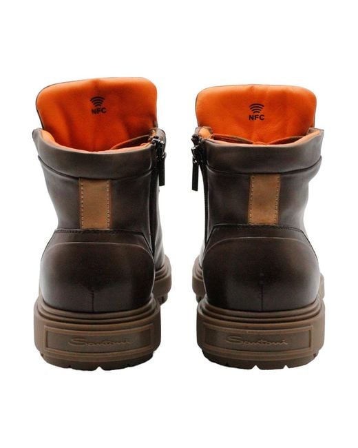 Santoni Brown Boots for men