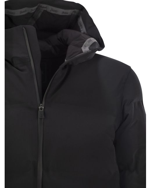 Herno Black Long Laminar Down Jacket for men