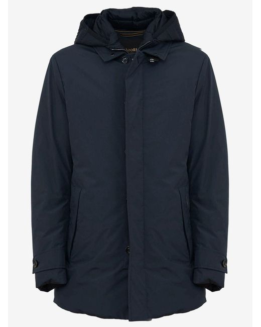 Moorer Blue Nylon Jacket Raffaello Polyester for men