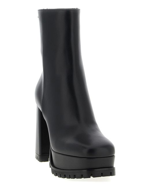 Gianvito Rossi Black Harlem Ankle Boots