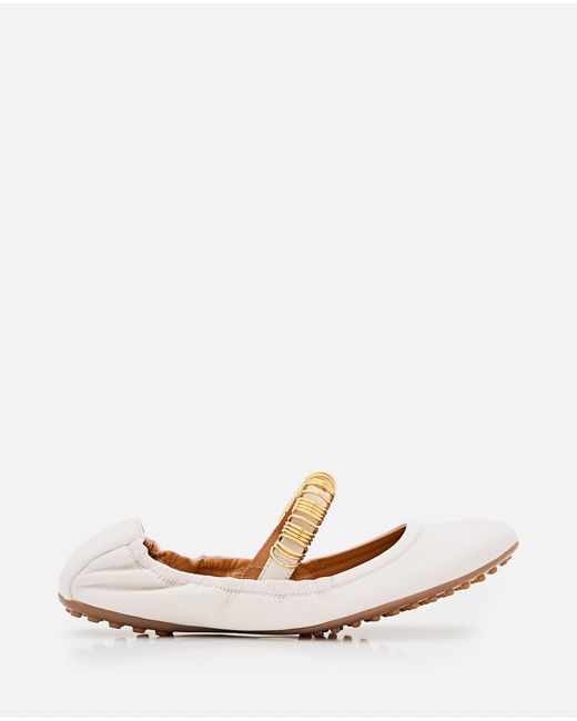 Tod's Women's Natural Leather Ballet Flats