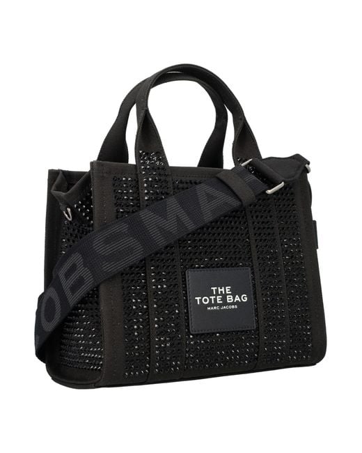 クリスタル　ブラック トートバッグ　MARK JACOBS Marc Jacobs The Small Crystal Tote Bag in Black | Lyst