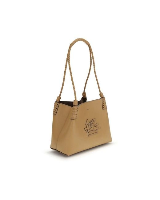 Etro Natural Shoulder Bags