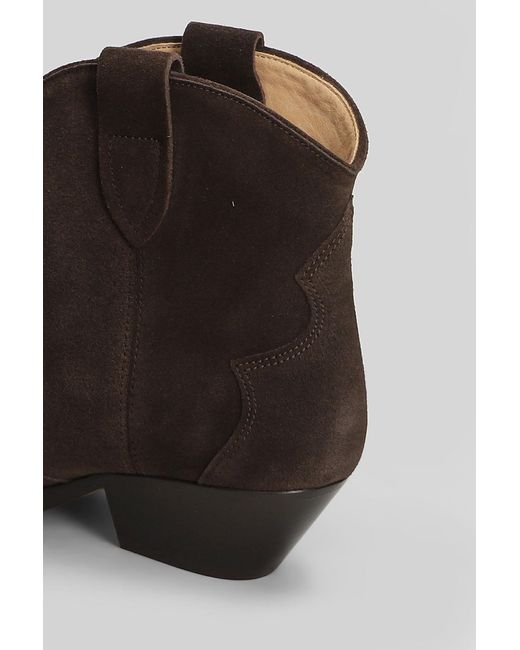 Isabel Marant Multicolor Dewina Texan Ankle Boots