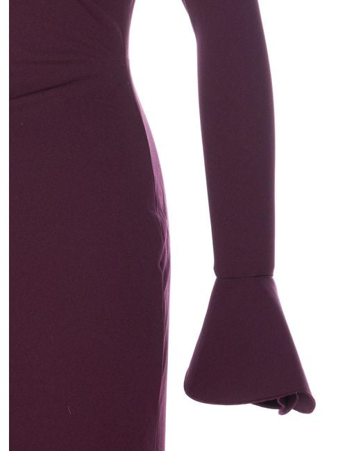 Solace London Purple Dresses Polyester