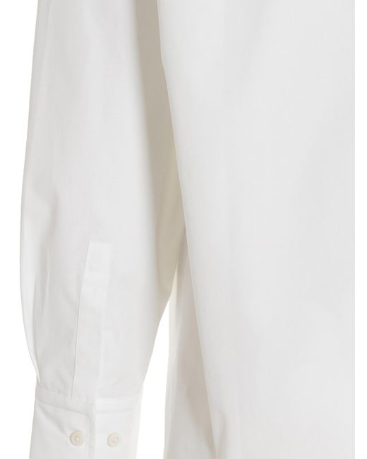 VTMNTS White Barcode Shirt Cotton Shirt, Blouse for men