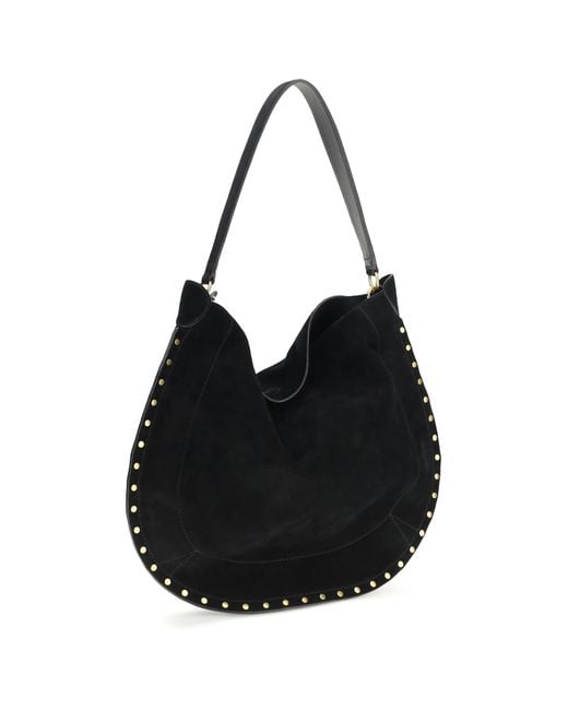Isabel Marant Black Oskan Soft Shoulder Bag Calf Leather Bos Taurus