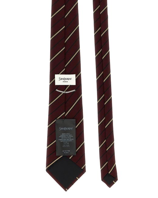 Saint Laurent Purple Striped Tie for men