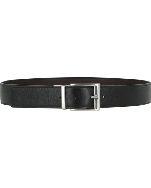 Bottega Veneta Black Leather Belt for men