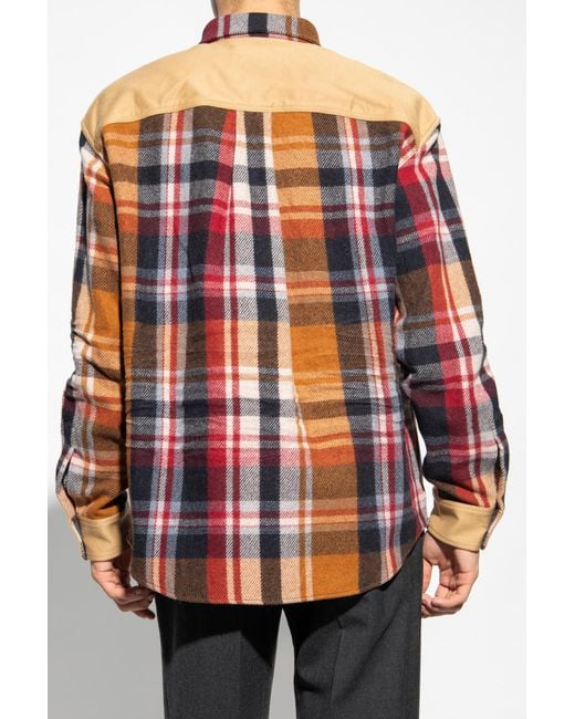 DSquared² Red Checked Shirt for men