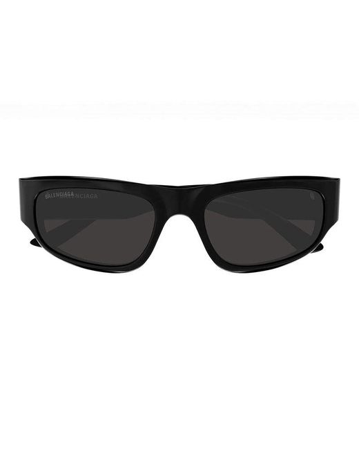 Balenciaga Black Sunglasses Rectangle Full Rim, Frame And Lens Bb0388S001