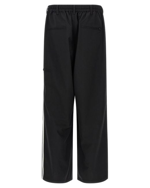 Y-3 Black Wool Blend Pants for men