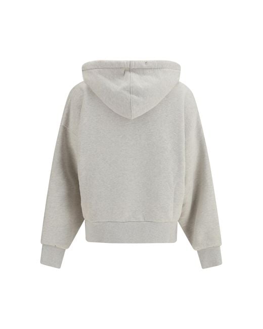 Golden Goose Deluxe Brand Gray Hooded Sweatshirt Star Cotton Sweatshirts