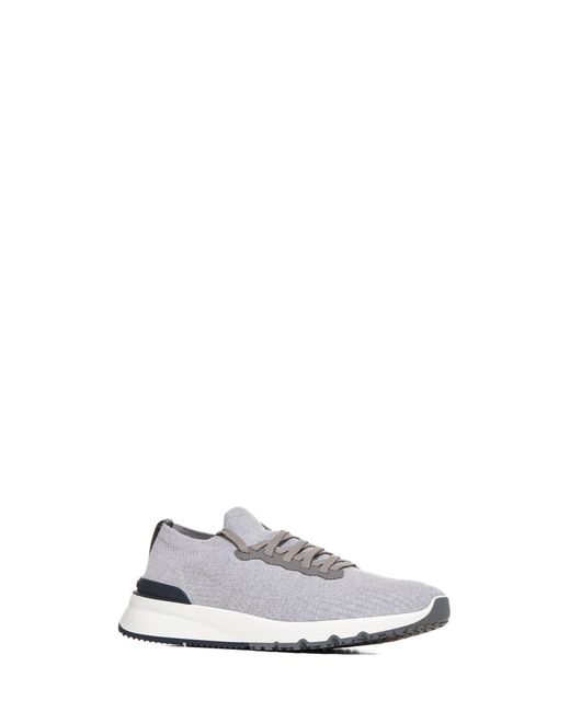 Brunello Cucinelli White Sneakers for men