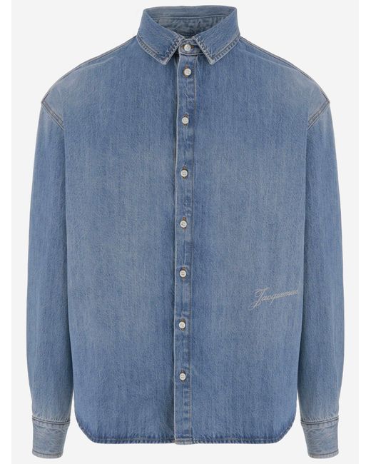 Jacquemus Blue Shirt Simon De-Nîmes Cotton for men