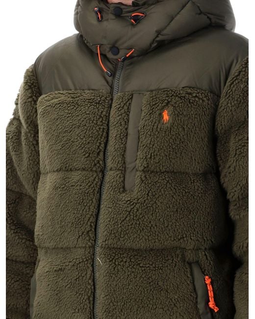 Polo Ralph Lauren Green The Gorham Hybrid Down Jacket for men