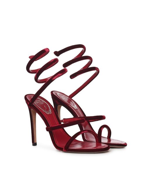 Rene Caovilla Pink Cleo 105 Sandals