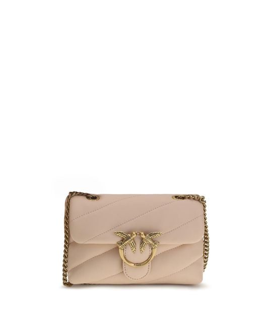 Pinko Natural Love Baby Shoulder Bag Calf Leather Bos Taurus