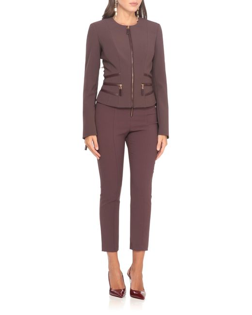 Elisabetta Franchi Purple Trousers