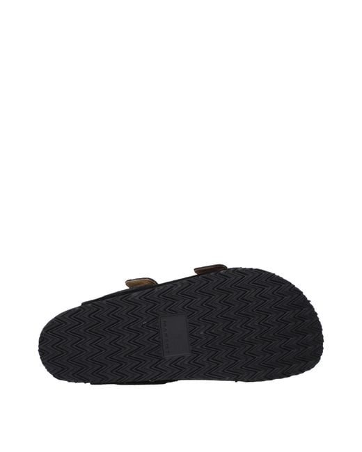 Isabel Marant Black Leather Slippers for men
