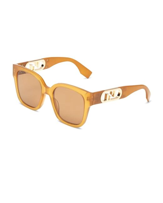 Fendi Metallic Fe40063i 44j Sunglasses