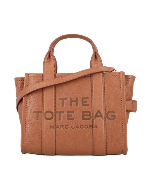 Marc Jacobs The Leather Mini Tote Bag in Brown Lyst