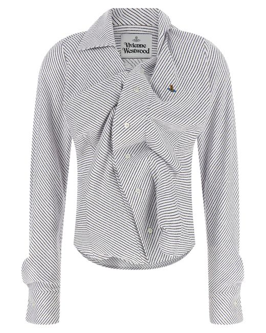 Vivienne Westwood Gray Cotton Blouse