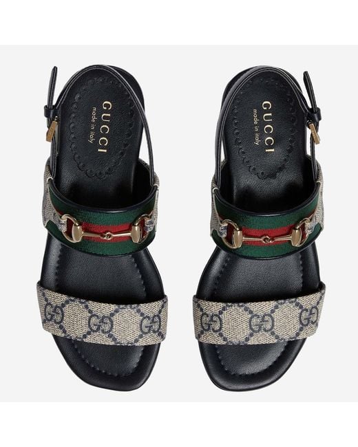 Gucci Black Sandals Fabric for men