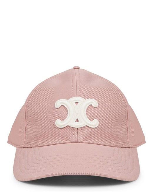 Céline Pink Cappello Da Baseball Con Logo