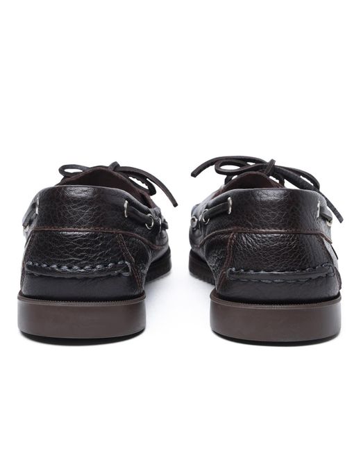 Paraboot Black 'Barth' Leather Loafers for men