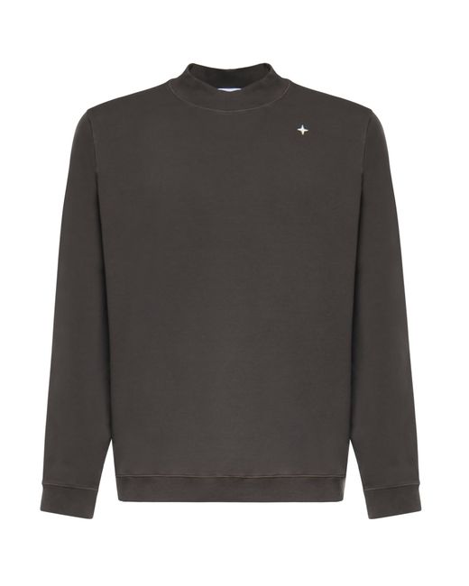 Stone Island Gray Sweaters Elastan + Cotone for men