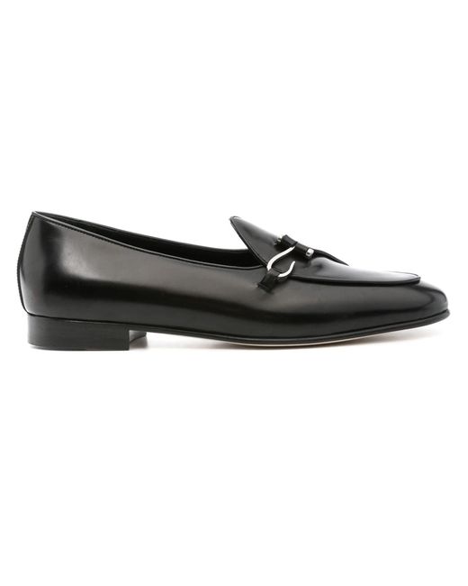 Edhen Milano Black Calf Leather Comporta Loafers for men