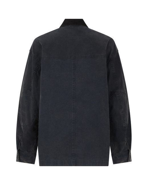 Isabel Marant Black Work Jacket Cotton Denim for men